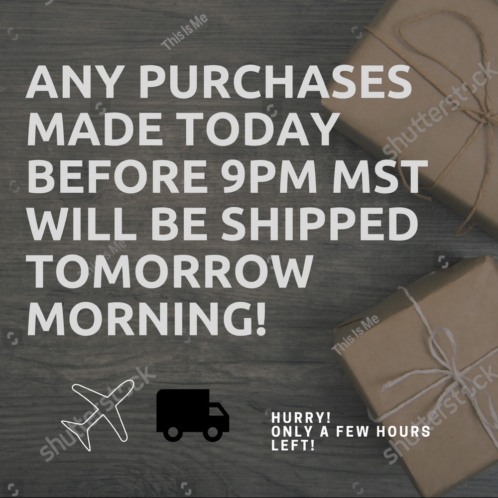 Next day shipping! ✈️📦📬